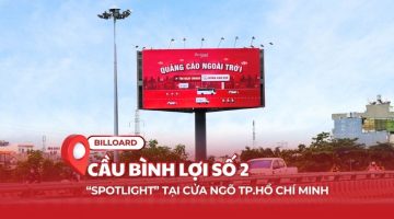 Billboard quảng cáo trụ 3 mặt số 2 tại nút giao Cầu vượt – Vòng xoay Bình Lợi