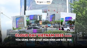 Chiến dịch quảng cáo màn hình LED của AWS lan tỏa sự kiện Cloud Day Vietnam 2025 tại Hà Nội